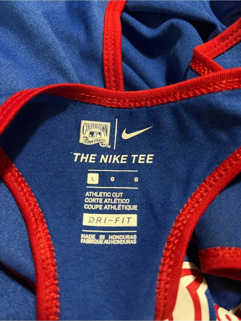 Nike Royal Atlanta Braves Script City Connect Tank Top